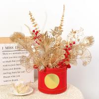 1/3/5Pcs Bouquet De Flores Artificiales Doradas Para Decoración De Hogar Navidad Año Nuevo Fiesta De Cumpleaños DIY Adornos Para Vaso Accesorio De Plantas - details 9