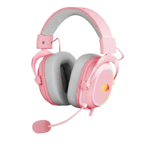 Redragon - ZEUS X Auricular Gaming RGB Virtual 7.1 USB Micrófono Rosa - 1
