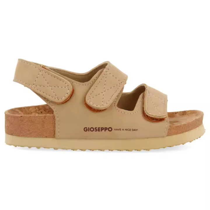 Gioseppo 71385 Chanclas de suela bio color taupe con cierres ajustables Krapina para niño y niña - 1