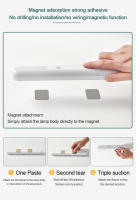 Lámpara Nocturna LED De Inducción Corporal Con Adhesivo Y Succión Magnética Para Armario Luz De Tira Larga Recargable Moderna - details 3