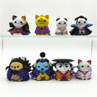 Set De 8 Figuras De Acción One Piece Cat Kaidou Jinbe Wanno Country Kozuki Oden Decoración De Pasteles Juguete Para Adultos - details 1