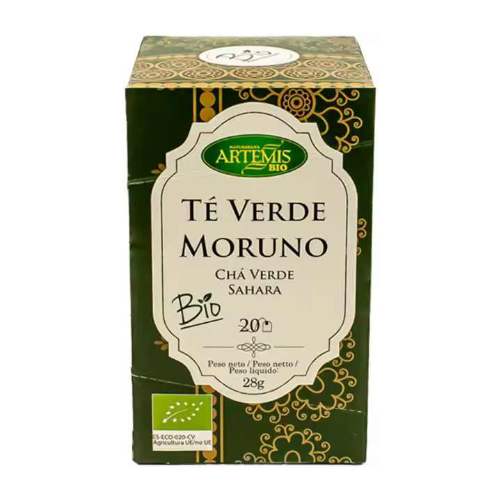 Artemis Té Verde Moruno 28g – Infusión Refrescante con Menta, Digestiva y Antioxidante - 1