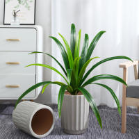 Gran Planta Artificial De Bambú 60cm Con 18 Hojas Hojas Verdes De Orchidáceas Para Decoración De Jardín Y Hogar Material Plástico - details 1