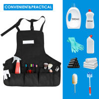 Aguas Resistentes Delantal De Lona Unisex Para Trabajo Con Bolsillos Para Herramientas Duradero Ajustable Con Correas Cruzadas Para Hogar Y Taller - details 11