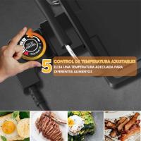 Royal Swiss - Plancha de asar Eléctrica 90x23cm -  Superficie antiadherente a la piedra -  2000w - Termostato ajustable de 5 niveles - details 1