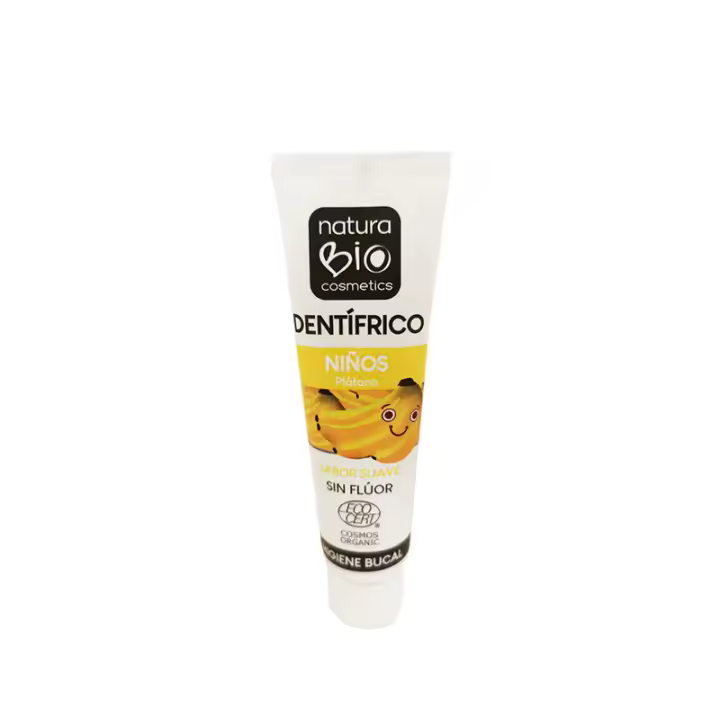 Naturabio Cosmetics Dentífrico Niños Plátano Sin Fluor 50Ml - 1