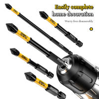 Deli 1pc Destornillador Magnético PH2 Con Cabeza De Impacto Alta Dureza Y Resistencia Anti Deslizamiento Y Impermeable Para Taladro - details 14