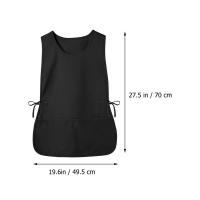 Delantal De Cabelletero Para Mujer Con Bolsillo Decorativo Ropa De Trabajo Para Peluquero Material De Algodón Accesorios De Salon - details 3
