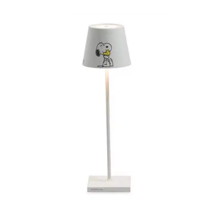 Lámpara de Mesa Poldina Pro Peanuts - Friends recargable y regulable con Batería de hasta 12 Horas. Para uso exterior IP65 - 1