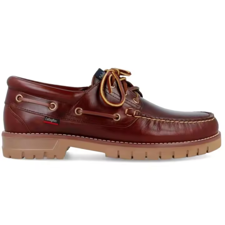 Callaghan 12500 Zapatos naúticos Freeport para hombre en marrón de piel - 1