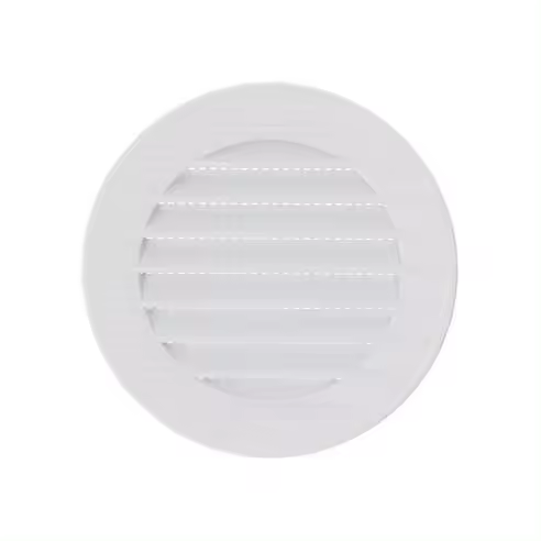 EDM Rejilla de Ventilación Redonda Empotrable con Mosquitera Ø80mm ABS Blanca - EDM - 87712 Rejilla de ventilación Accesorios Varios Bricolaje Rejilla - 1