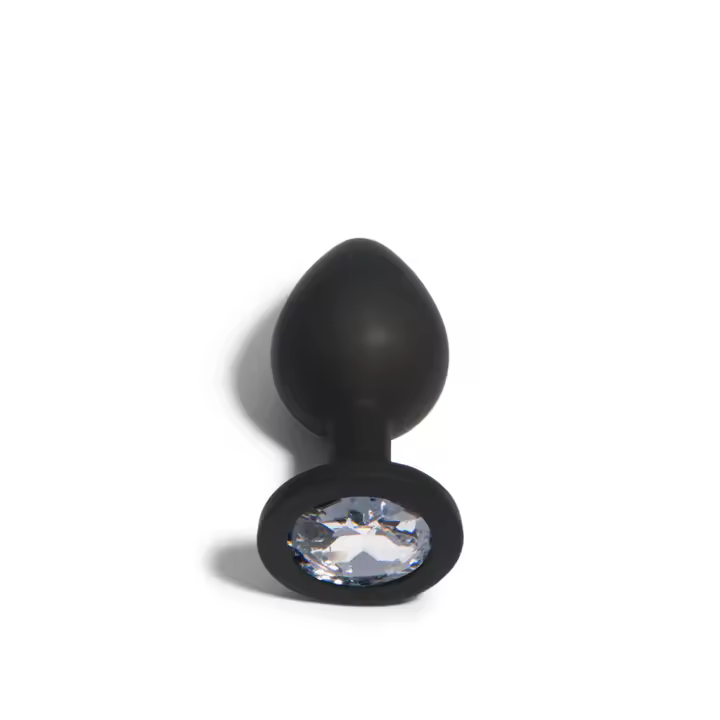 Platanomelón - Plug Anal de Silicona Hipoalergénica, Mediano - Plug anal Pam Negro - 1