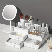 Caja De Almacenamiento Para Maquillaje Con Cajones Gran Capacidad De Cosméticos Y Cuidado De La Piel Para Dormitorio Mesa De Vestir - details 0