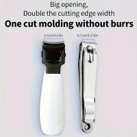 Nuevos Mini Cortauñas Para Uñas Gruesas Herramientas De Manicura Domésticas Tijeras Diagonales Y Acrílicas De Acero Inoxidable - details 2