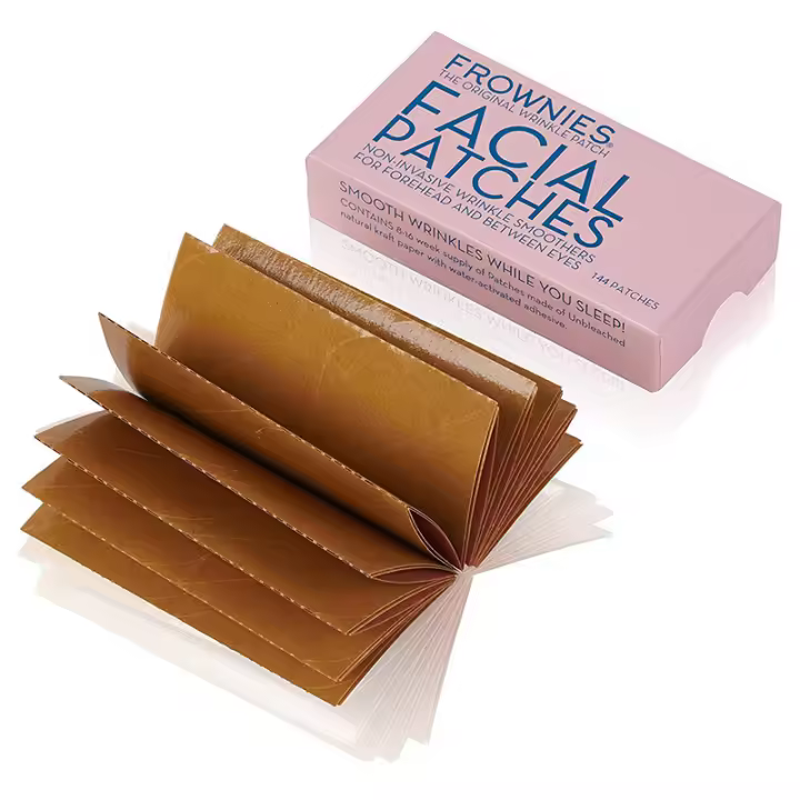 Parches hipoalérgicos para la frente y el entrecejo para Alisar Las arrugas y las Línea FINAS durante la Noche. - 1