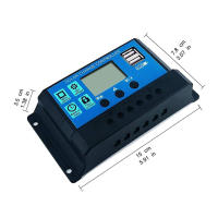 Controlador De Carga Solar 60A 12V/24V Regulador De Voltaje Para Panel Solar Con Cargador Solar PWM Y Pantalla LCD Dual USB Para Hogar - details 1