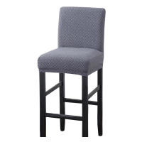 Cubierta De Silla Elástica De Spandex Con Trenzado Para Bar Stool Cubierta De Asiento Sólida Decoración Para Hogar Hotel Banquete Silla De Comedor Moderna - details 11