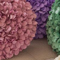 Funda de almohada con flores de hortensia tridimensionales hecha a mano, ligera y de lujo, para sofá, balcón, ventanal, cojín de noche - details 10