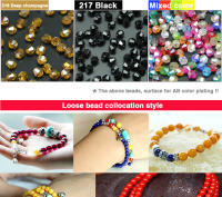 JHNBY 6mm 50pcs Cuentas De Cristal AAA Bicone Austria Para Joyería DIY AB Color Plating Hechas De Vidrio Para Pulseras Y Collares - details 6