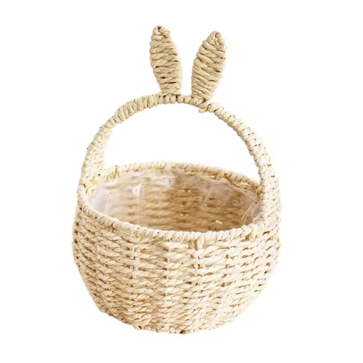 Cesta De Pascua Multifuncional Para Almacenamiento De Caramelos Y Regalos 7x11 Pulgadas Adorable Y Ligera Para Decoración Y Fiestas De Niños - 1