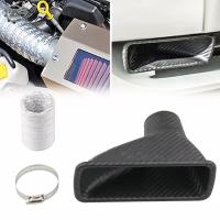 Kit De Tubo De Admisión De Aire Para Coche Patrón De Fibra De Carbono Universal Modificado Entrada De Aire Salida De Aire - details 1