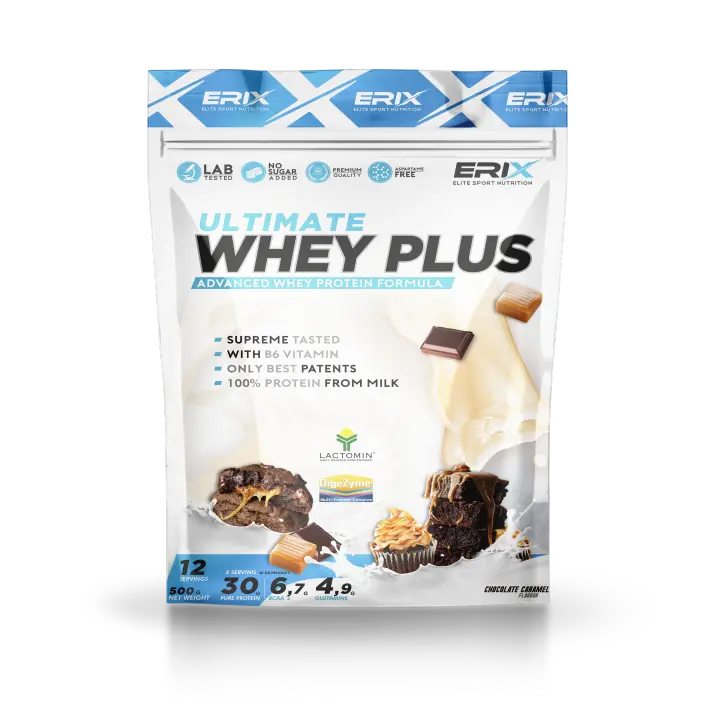ERIX NUTRICION  WHEY PLUS ULTIMATE 500 gr  Recuperación Muscular  Proteína de Suero de Alta Pureza  Desarrollo Muscular  Proteínas para Masa Muscular - 1
