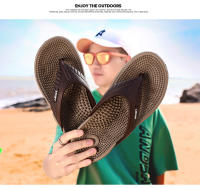 Sandalias De Playa Para Hombre Verano Con Masaje Granulada Cómodas Casual Para Casa Y Baño Zapatillas De EVA Talla Verdadera - details 7