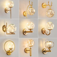 Lámpara De Pared LED Moderna IRALAN Con Bola De Vidrio Estrella Iluminación Para Sala De Estar Dormitorio Estudio Decoración De Hogar Fuente De Luz Diaria - details 0