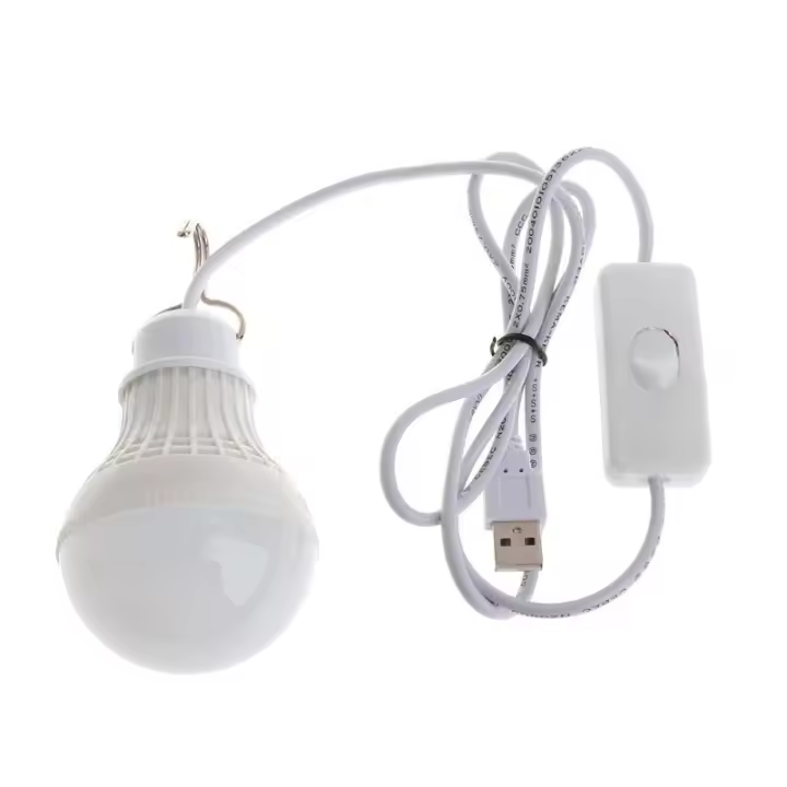 Lámpara Nocturna USB Recargable 5V 3W Portátil Para Acampar Y Senderismo Luz De Emergencia Exterior Para Pabellón BBQ Patio - 1