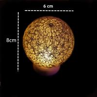 Luz De Noche LED Bola De Algodón Bombilla De Color Para Dormitorio Sala De Estar Fiestas Bodas Navidad Decoración Iluminación - details 5