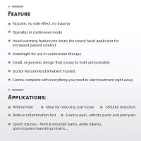 Dispositivo De Terapia Ultrasonida Para El Hogar Alivio Del Dolor De Cintura Y Corporal Equipo De Física Artritis Masaje Ultrasonido - details 3