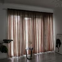 Cortina De Tules Sólida Y Transparente 100x200cm Para Sala De Estar Y Dormitorio Panel De Cortina Exterior Moderno Sin Doble Capa Ni Aislamiento Solar - details 42