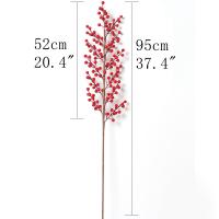 Bouquet De Berries Rojos Artificiales Para Decoración De Navidad Árbol De Navidad Adornos De Año Nuevo 2023 Accesorio De Flores Falsas Para El Hogar - details 11