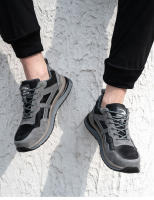 Zapatos de Trabajo de Moda Antichoque con Punta de Acero Cómodos Resistentes a la Perforación y Antideslizantes para Hombres - details 19