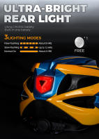 Casco De Bicicleta VICTGOAL Para Hombres Con Luz Trasera Y Gafas Magnéticas UV400 Visera Sol Protección Integral Para MTB Scooter Eléctrico Y Ciclismo - details 9