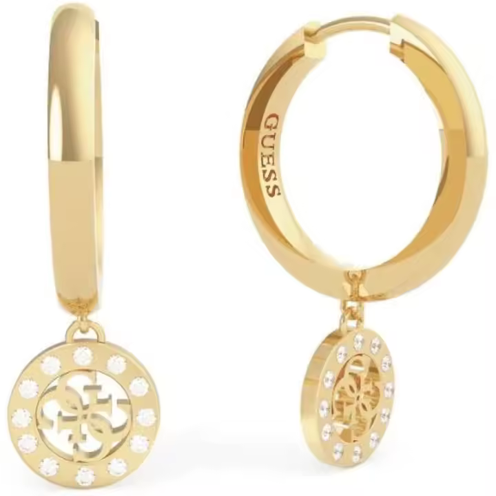 GUESS Pendientes Mujer Acero Inoxidable Dorado Miniature UBE79043 - 1