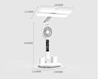 Lámpara De Mesa Recargable Con Reloj Y Pantalla LED Luz De Lectura Para Dormitorio Y Sala De Estar Iluminación Táctil Decorativa - details 13