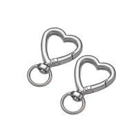 5Pcs Clip De Corazón Para Llavero Hebilla Trigón De Cangrejo Para DIY De Cadena De Llaveros Joyería Herramientas De Metal De Aleación De Zinc - details 1