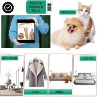 Depilador de mascotas, afeitadora de ropa, depilador de ropa, depilador de gatos, adecuado para ropa, alfombras, mascotas, etc. Fácil de usar. (2 piezas) - details 1