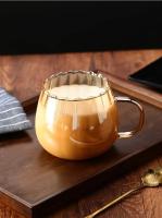 Taza De Café De Vidrio Borosilicato De 400ml Con Patrón Creativo Para Desayuno Leche Agua Caliente Para Oficina Y Hogar - details 11