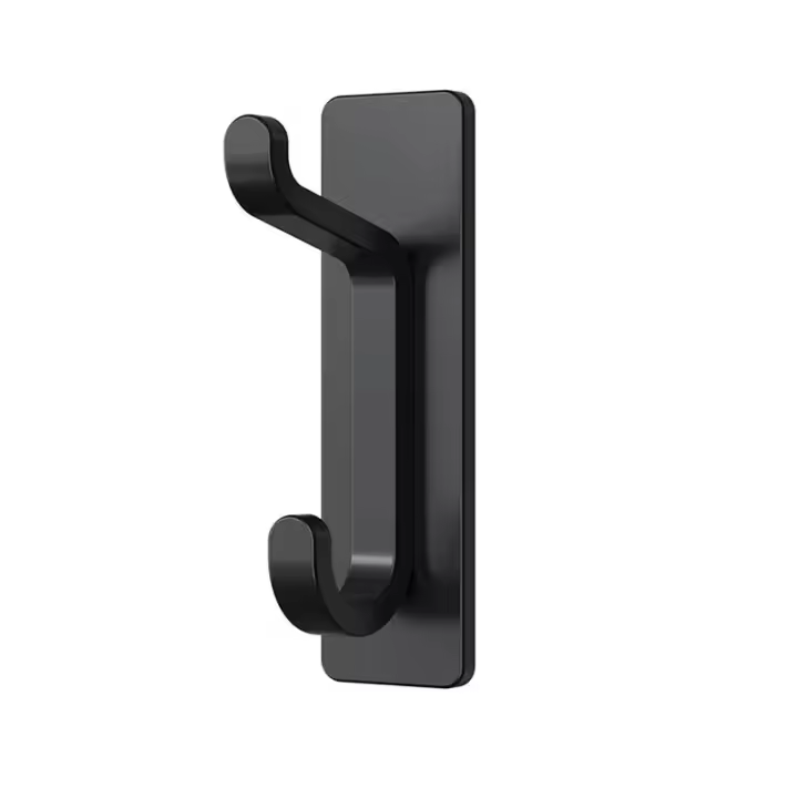 Soporte Para Toallas De Cocina, Adhesivo Para Abrigos, Accesorio De Cocina Sin Taladrar, Impermeable, Inoxidable, Negro, 4 Piezas - 1