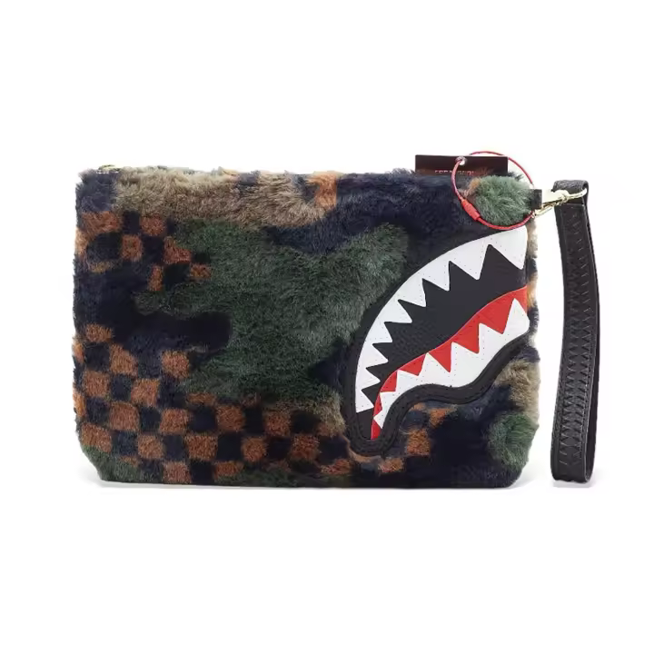 Portafolios  Sprayground Green 3 AMFur Pouchette 910B5747NSZ - 1
