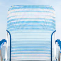 AKTIVE Silla playa plegable, Silla baja de playa, Azul rayas, 44x35x72 cm, Incorpora topes antivuelco, Asa de hombro, Soporta 110 kg, Sillas de playa, Sillas de playa bajas, Sillas de playa plegables, Sillas plegables de playa - details 4