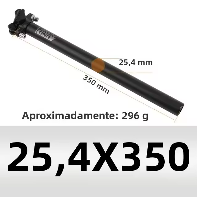 UNO Post De Silla De Bicicleta Ultraligero De Aluminio MTB 25.4/27.2/28.6/30.9/31.6*350/400mm Piezas De Tubo De Silla De Carretera Y Montaña - 1