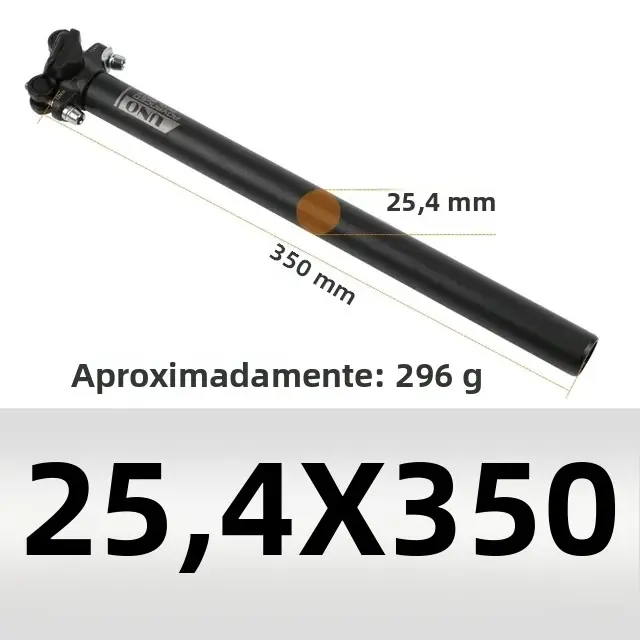 UNO Post De Silla De Bicicleta Ultraligero De Aluminio MTB 25.4/27.2/28.6/30.9/31.6*350/400mm Piezas De Tubo De Silla De Carretera Y Montaña - 1