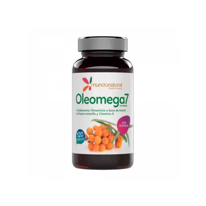 Mundonatural OLEOMEGA 7 120 PERLAS - Aceite de Espino Amarillo - Nutrición de la Piel - 1