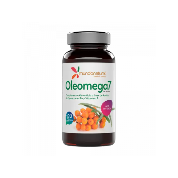 Mundonatural OLEOMEGA 7 120 PERLAS - Aceite de Espino Amarillo - Nutrición de la Piel - 1