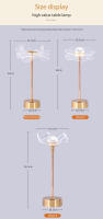 Lámpara De Mesa Retro Dorada Con Mariposa De Acrílico Luz De Noche LED Para Decoración De Habitación Y Sala De Estar Luz De Lectura Ajustable Con Botón De Presión - details 3