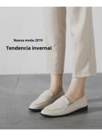 Zapatos Planos De Cuero Para Mujer Estilo Británico Vintage Antideslizantes Casual Verano/Otoño Zapatos Planos De Moda - details 3