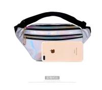 Nueva Bolso De Cintura Holográfica Para Mujer Y Niñas Bolsa De Viaje De Playa Con Lazo PU Casual Sin Estampado Tipo De Bolsa: Bolso De Cintura Unisex - details 12